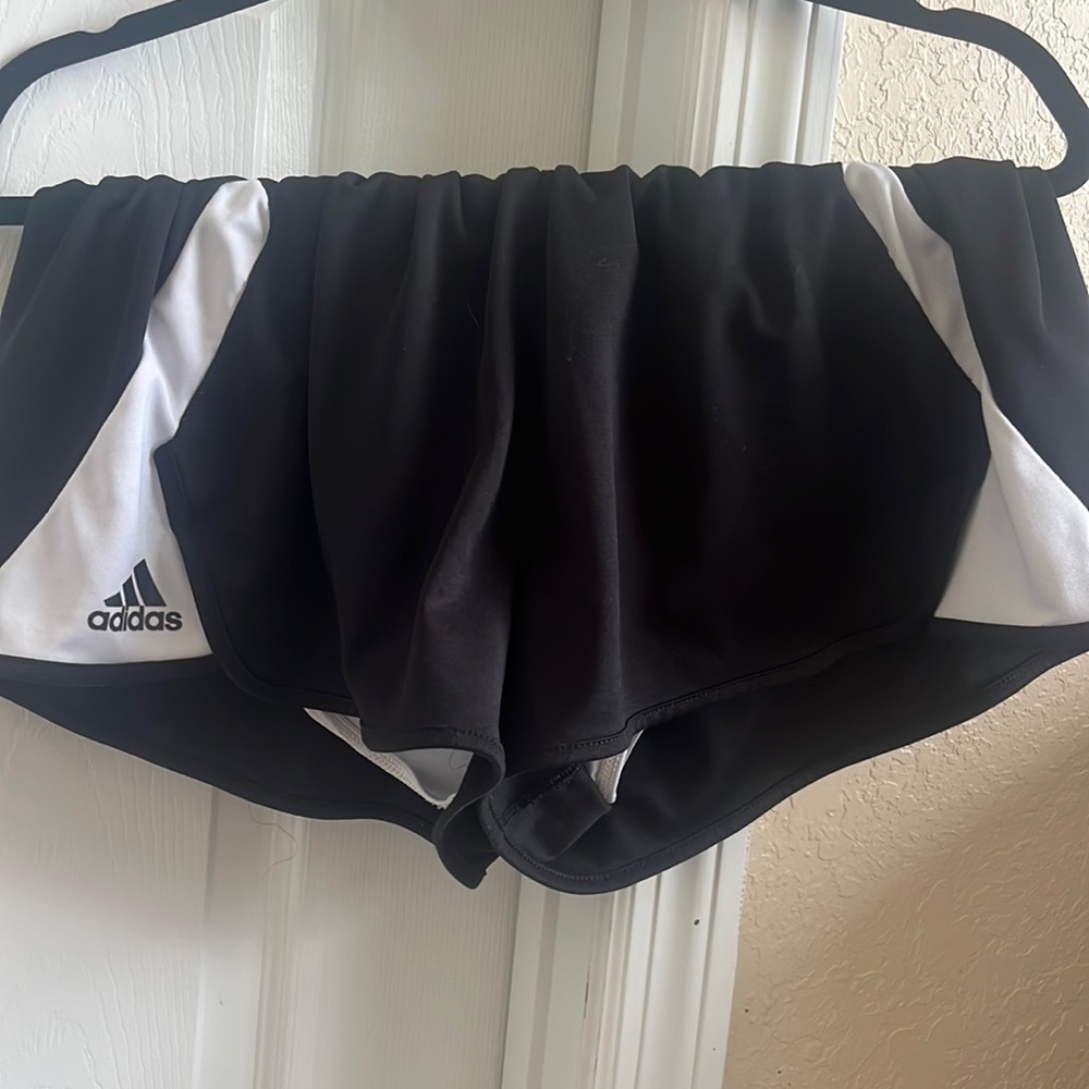 Black running shorts